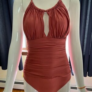 La Blanca Rose and Cream Swimsuit